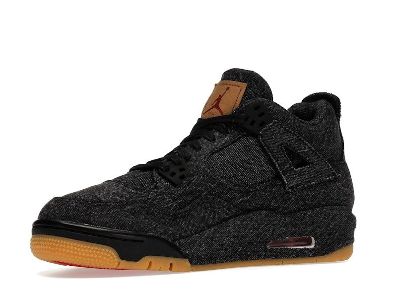 Jordan 4 Retro Levi's Black (GS) (Levi's Tag)