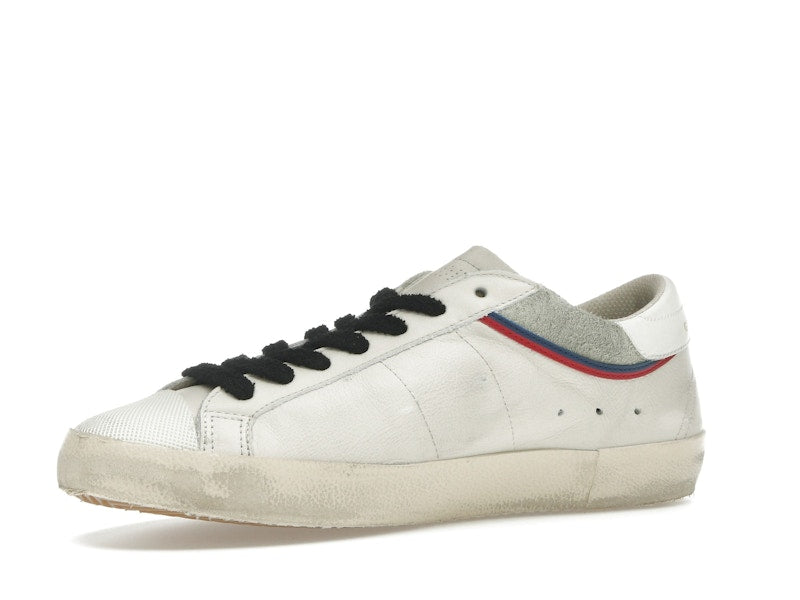 Golden Goose Super Star White Grey Red Blue