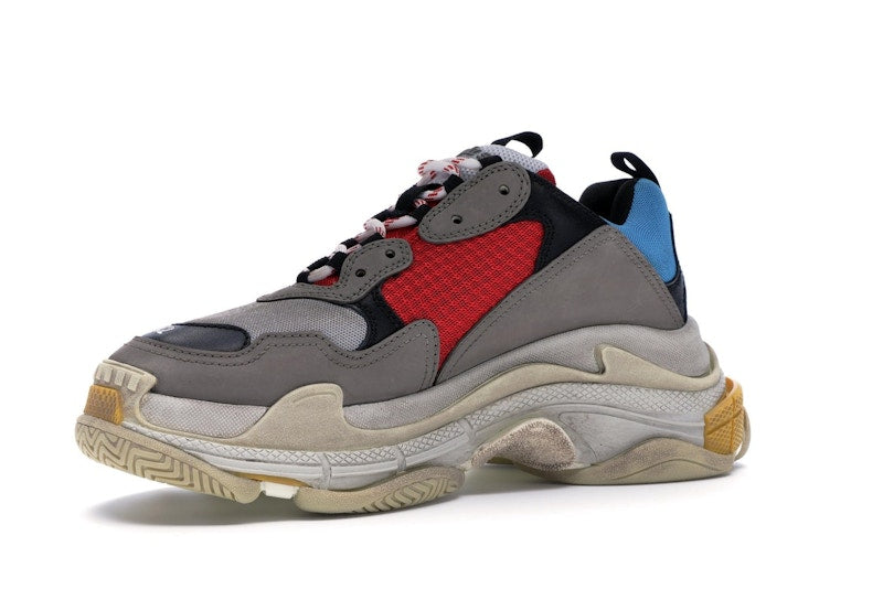 Balenciaga Triple S Grey Red Blue (2018 Reissue)