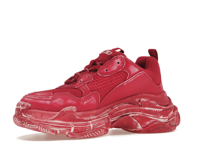 Balenciaga Triple S Faded Red