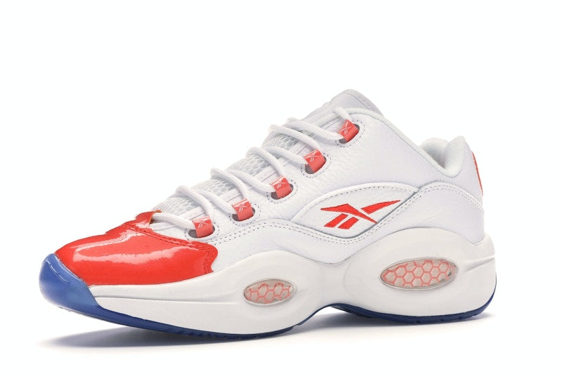 Reebok Question Low Patent Toe Orange
