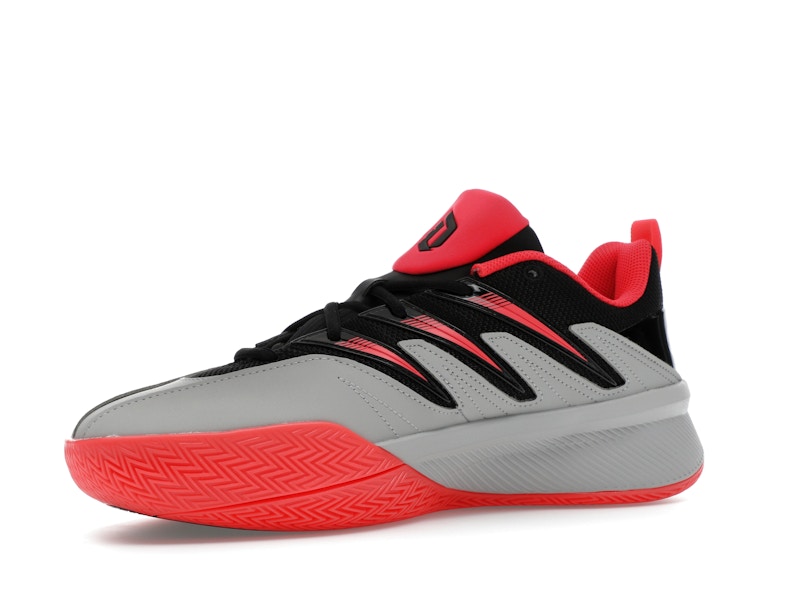 adidas Dame Certified 3 Core Black Lucid Red Grey Two