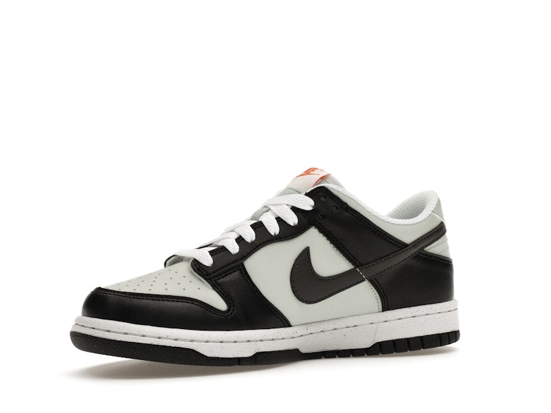 Nike Dunk Low Black Bright Mandarin Mini Swoosh (GS)
