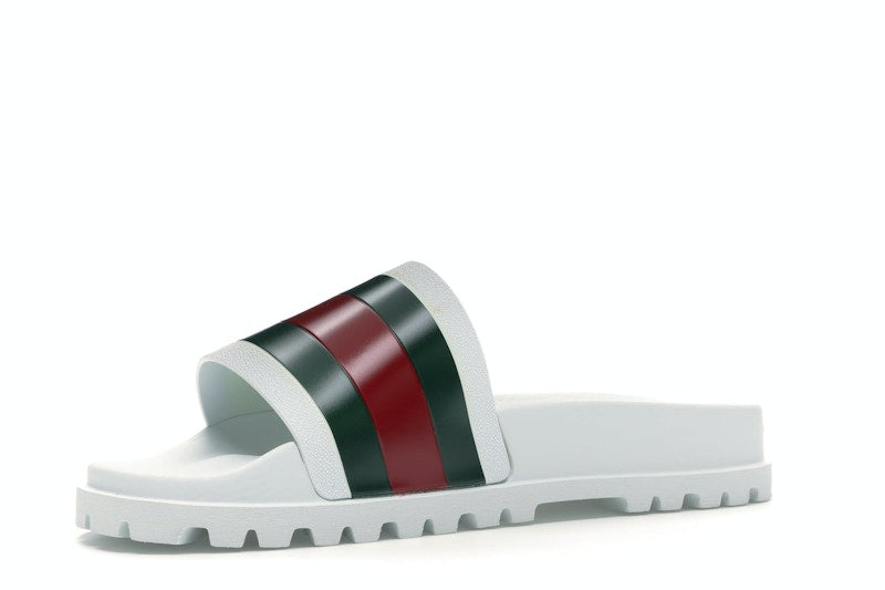 Gucci Web Slide Sandal White