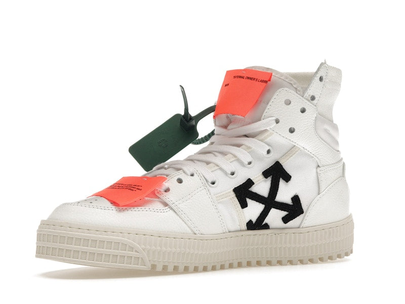 OFF-WHITE Off Court 3.0 Leather White White Orange (Bold Medial Logo)