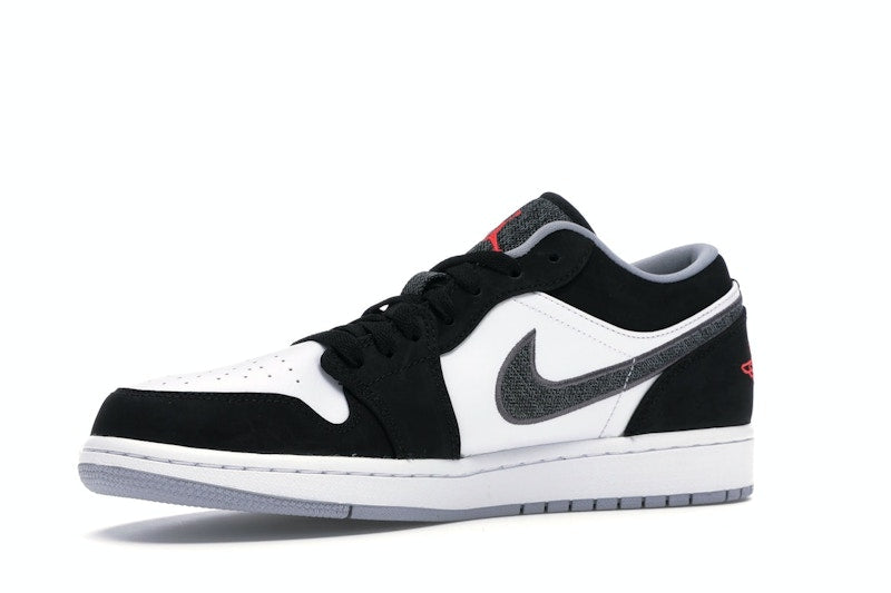 Jordan 1 Low Black White Wolf Grey Infrared 23