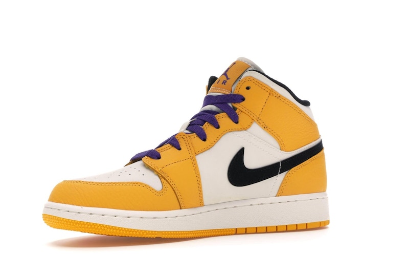 Jordan 1 Mid SE Lakers (GS)