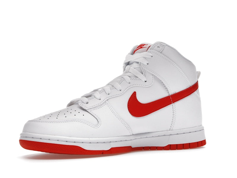 Nike Dunk High White Picante Red