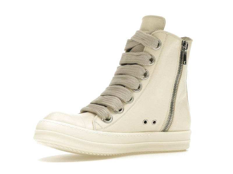 Rick Owens Lido High Sneaks Jumbo Laced Milk