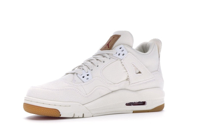 Jordan 4 Retro Levi's White (GS) (Blank Tag)