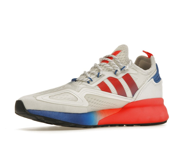 adidas ZX 2K Boost White Solar Red Blue