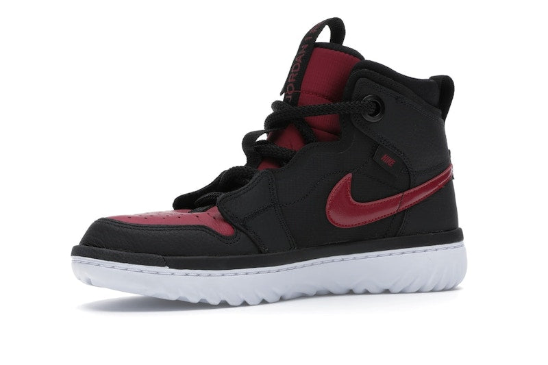 Jordan 1 High React Black Noble Red