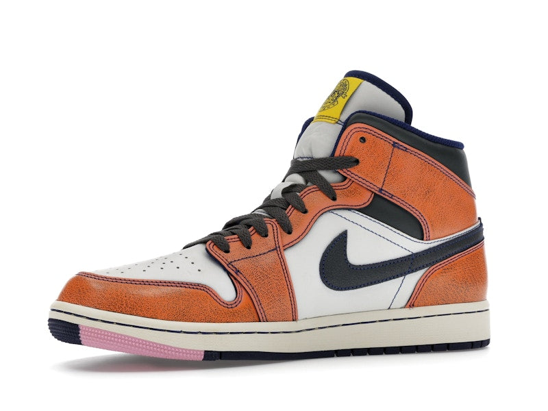 Jordan 1 Mid SE Summit White Crimson Bliss Deep Royal Blue Iron Grey