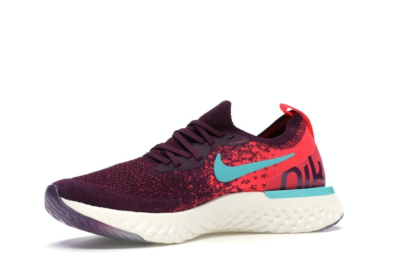 Nike Epic React Flyknit Bordeaux Hyper Jade (Women's)