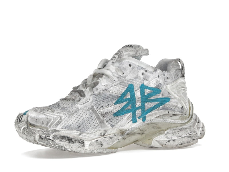 Balenciaga Runner Graffiti White Blue