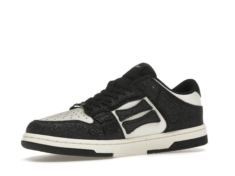AMIRI Skel Top Low Shimmer Black White