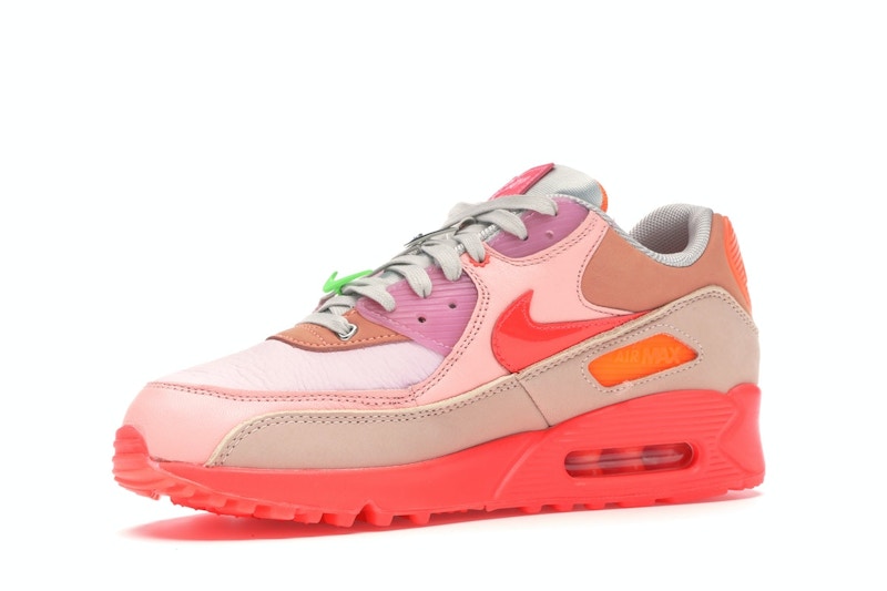 Nike Air Max 90 PRM Platinum Crimson/Bright Purple (Women's)