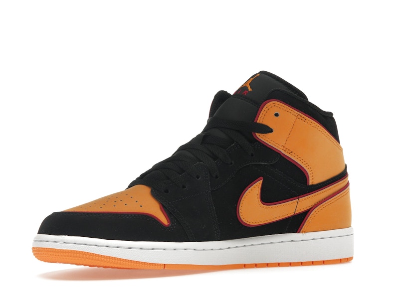 Jordan 1 Mid Fat Tongue Black Orange