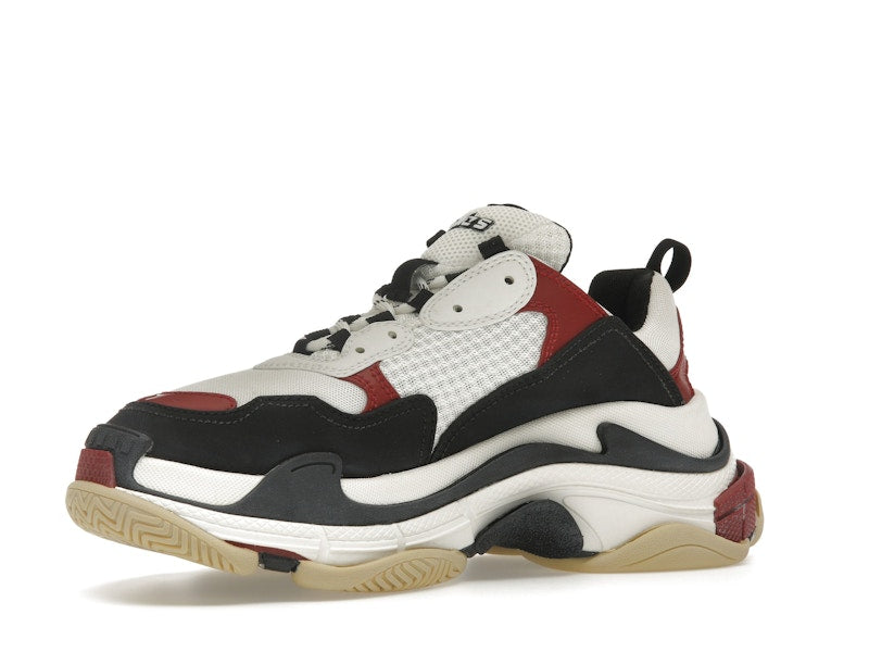 Balenciaga Triple S White Black Crimson