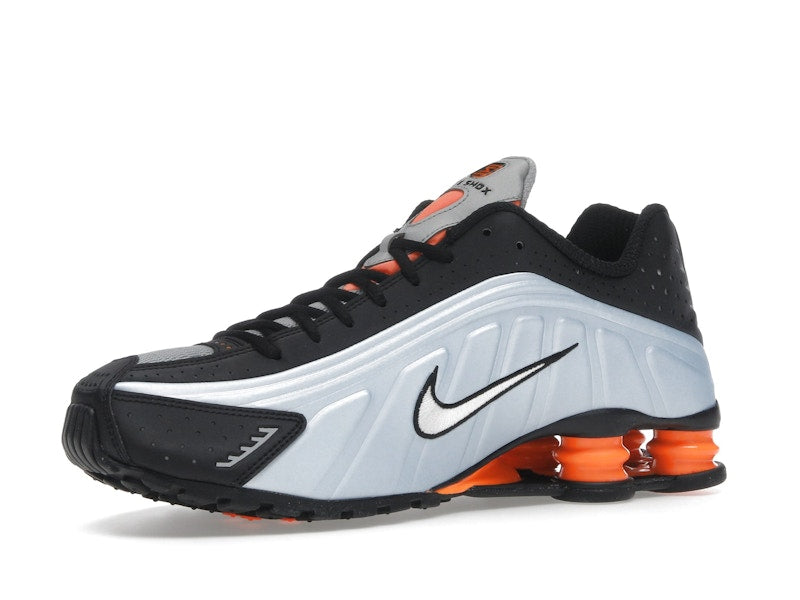 Nike Shox R4 Blue Tint Total Orange Black Metallic Silver (Women's)