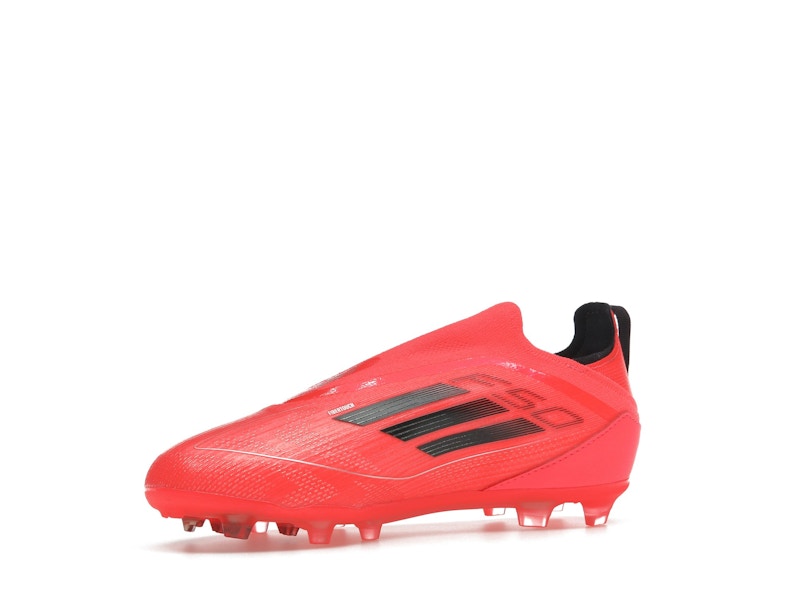 adidas F50 Pro Laceless FG Turbo Aurora Black Platinum Metallic (GS)