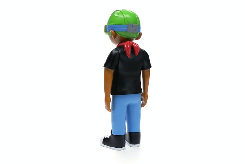 Hebru Brantley x Mindstyle Fly Boy Black Tee Vinyl Figure Multi