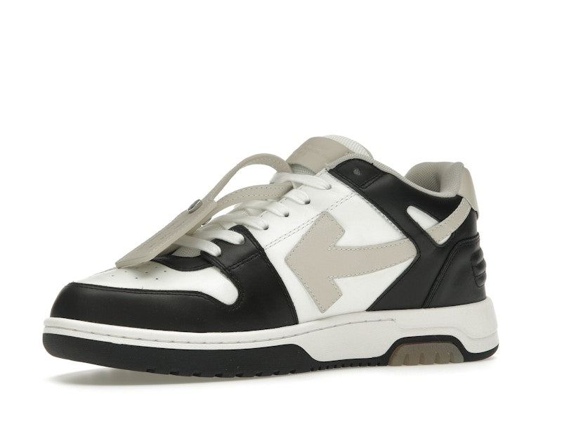 OFF-WHITE Out Of Office OOO Low Tops Black Beige