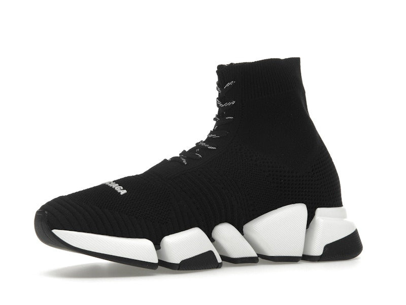 Balenciaga Speed 2.0 Lace Up Black White