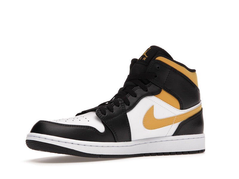 Jordan 1 Mid White Pollen Black