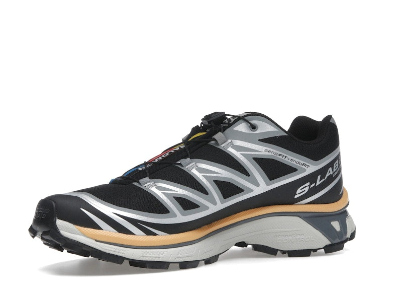 Salomon XT-6 Black Footwear Silver Warm Apricot
