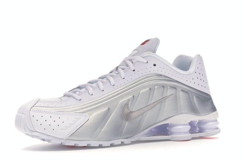 Nike Shox R4 White Metallic Silver