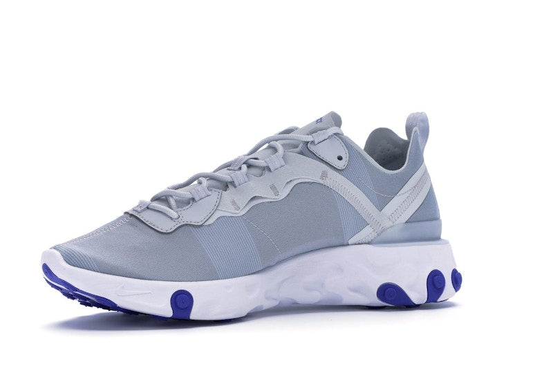 Nike React Element 55 Pure Platinum Racer Blue