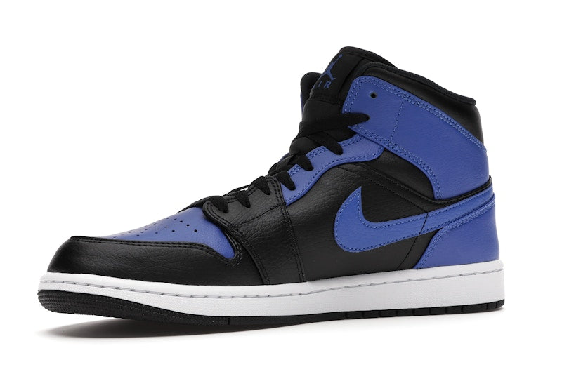 Jordan 1 Mid Hyper Royal Tumbled Leather
