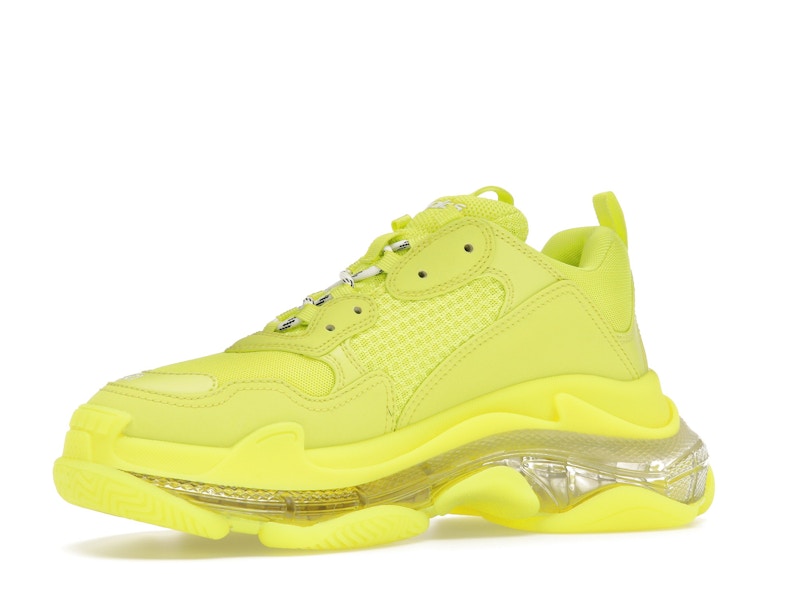 Balenciaga Triple S Clear Sole Fluo Yellow White (Women's)