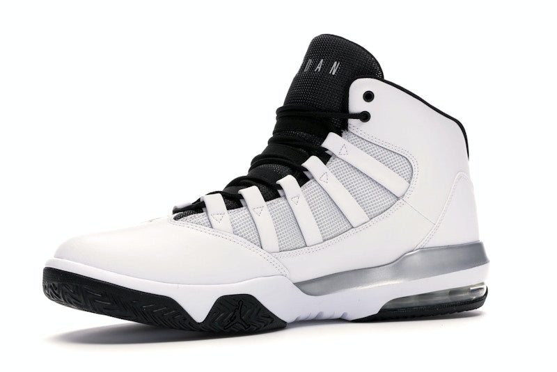 Jordan Max Aura White Metallic Silver Black