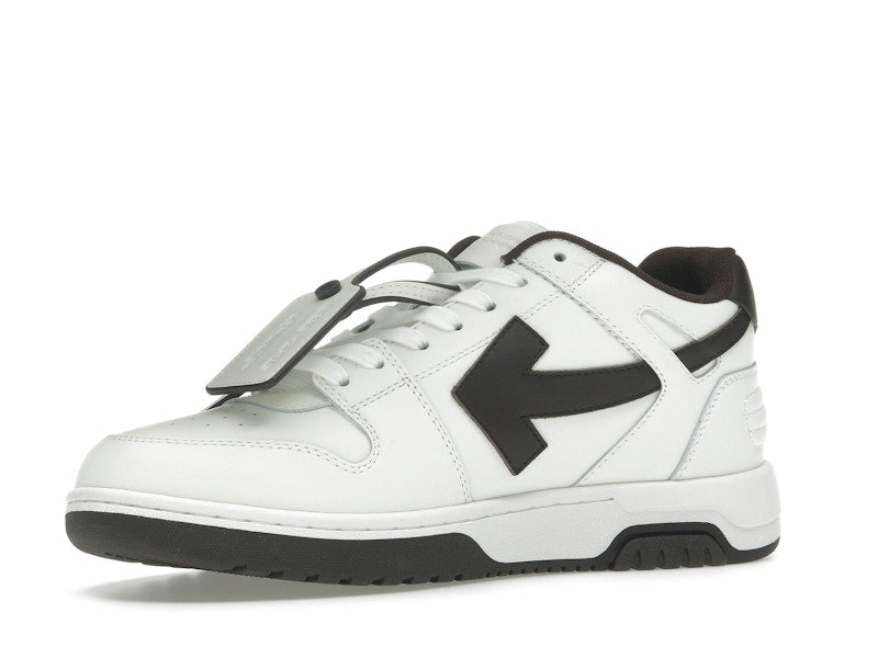 OFF-WHITE Out Of Office OOO Low Tops White Brown