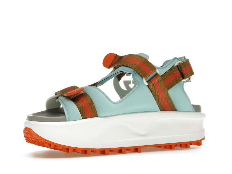 Gucci Colour Block Platform Sandal White Blue Orange (Women's)
