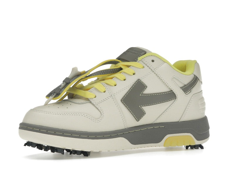 OFF-WHITE Out Of Office OOO Low Tops Golf Paris Hilinski Gray Yellow