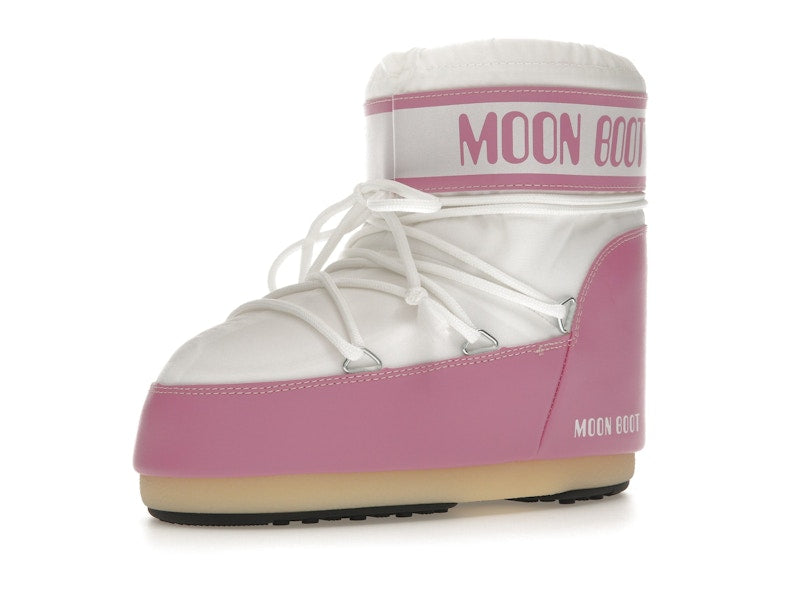 Moon Boot Icon Nylon Low Boot Pink White