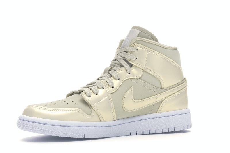 Jordan 1 Mid Goose Feather Yellow (Women's)