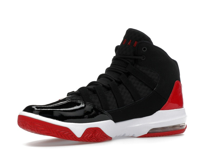 Jordan Max Aura Black Red Patent