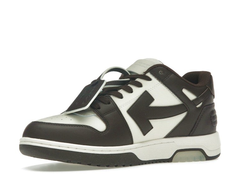 OFF-WHITE Out Of Office "OOO" Low Tops Chocolate Cream