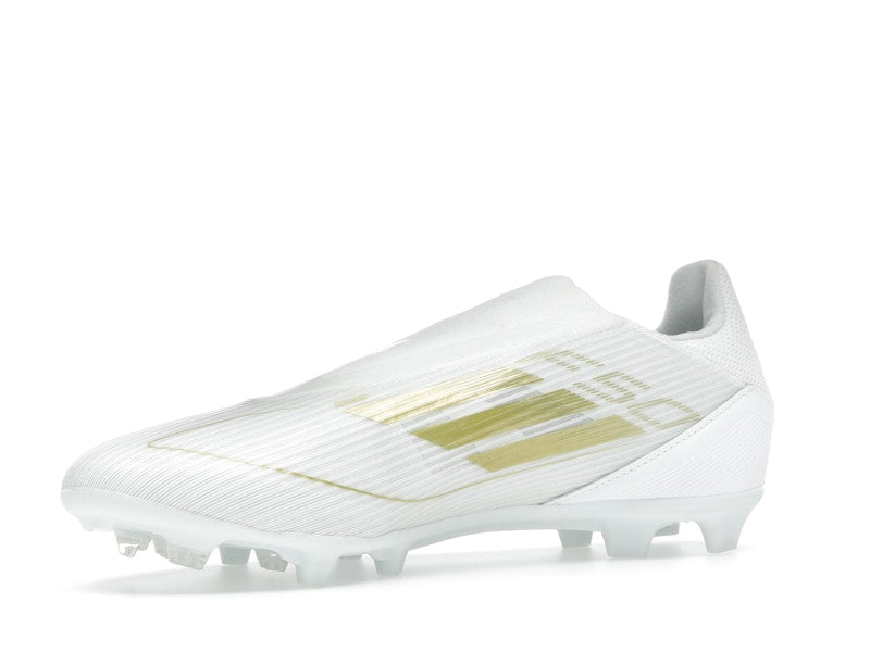 adidas F50 League Laceless Firm/Multi-Ground Cloud White Gold Metallic