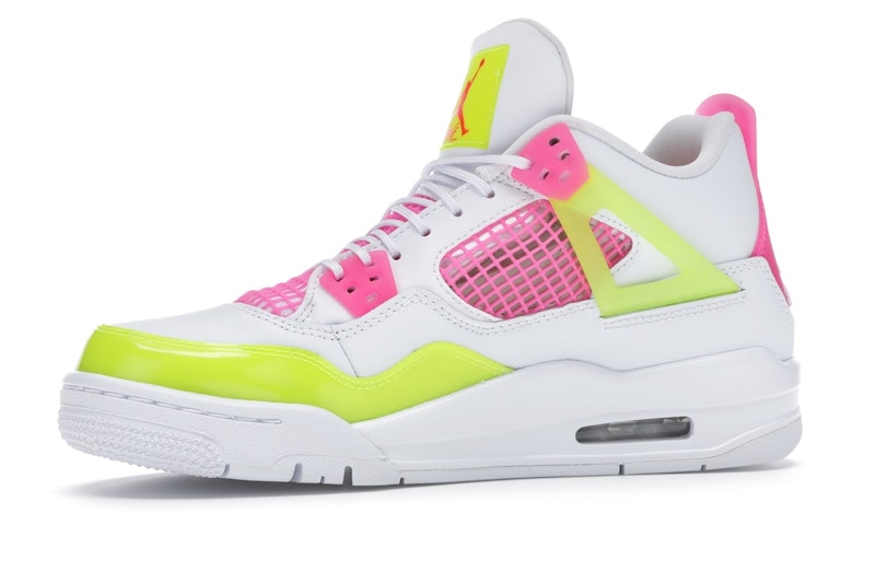 Jordan 4 Retro White Lemon Pink (GS)