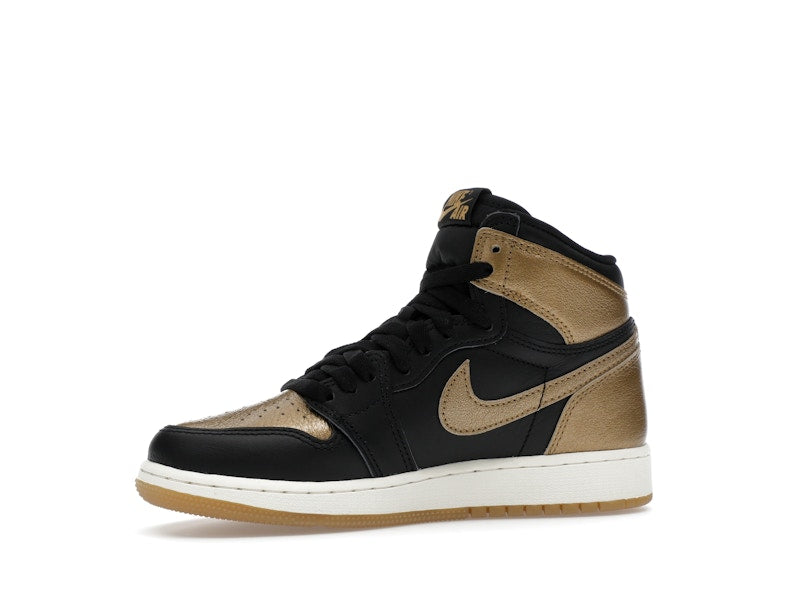 Jordan 1 Retro High OG Black Metallic Gold (GS)