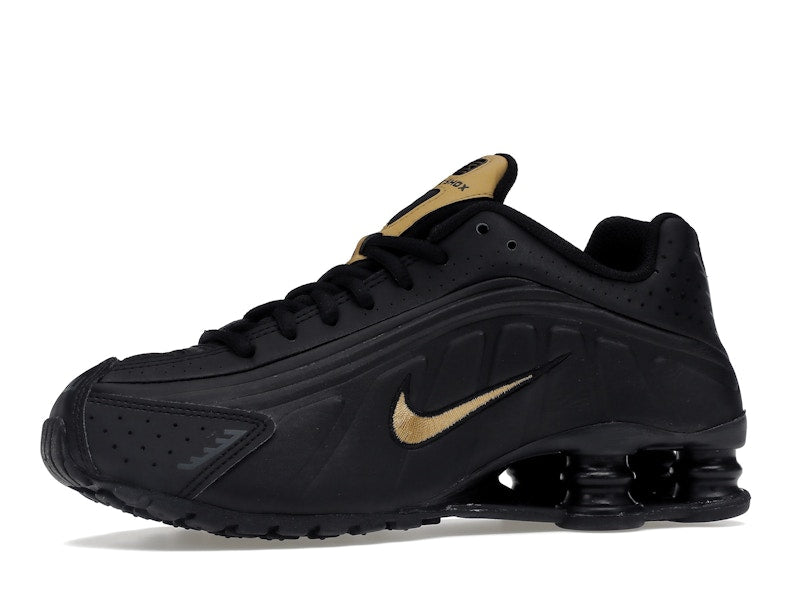 Nike Shox R4 Black Metallic Gold (GS)
