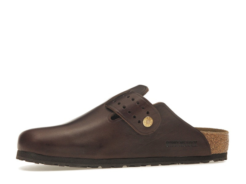 Birkenstock Boston Bold Leather Roast Brown
