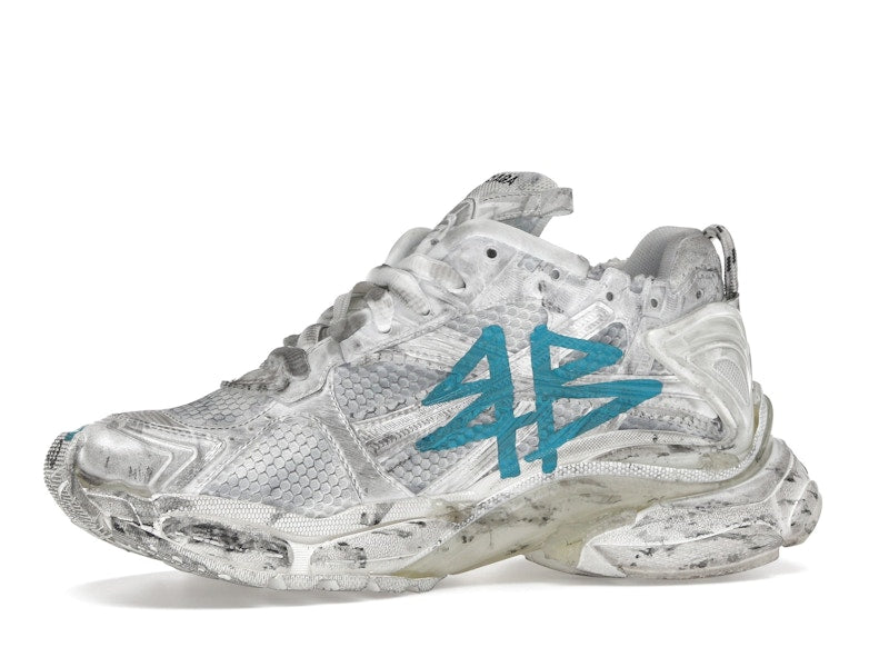 Balenciaga Runner Graffiti White Blue