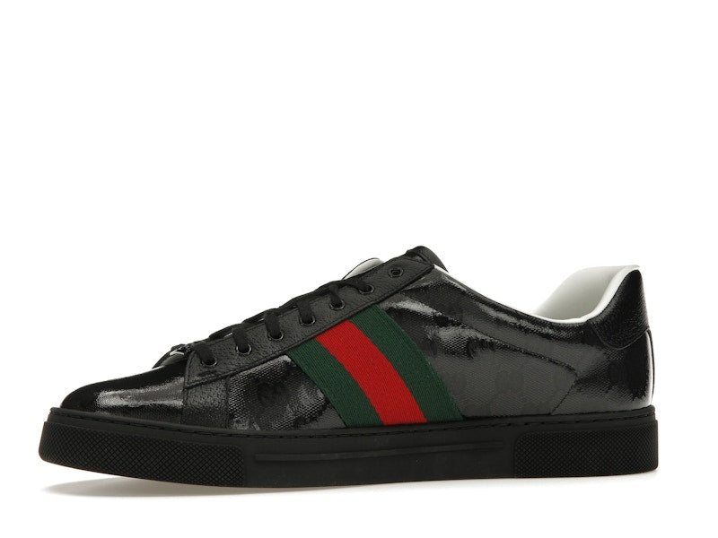 Gucci Ace GG Crystal Canvas Black