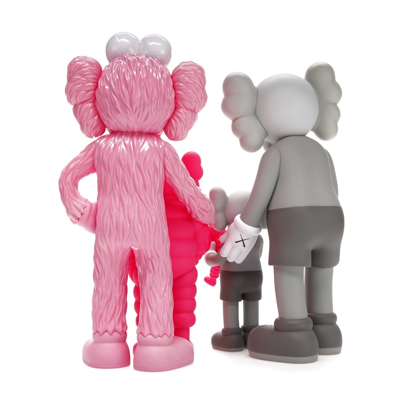 KAWS Family Vinyl Figures Grey/Pink